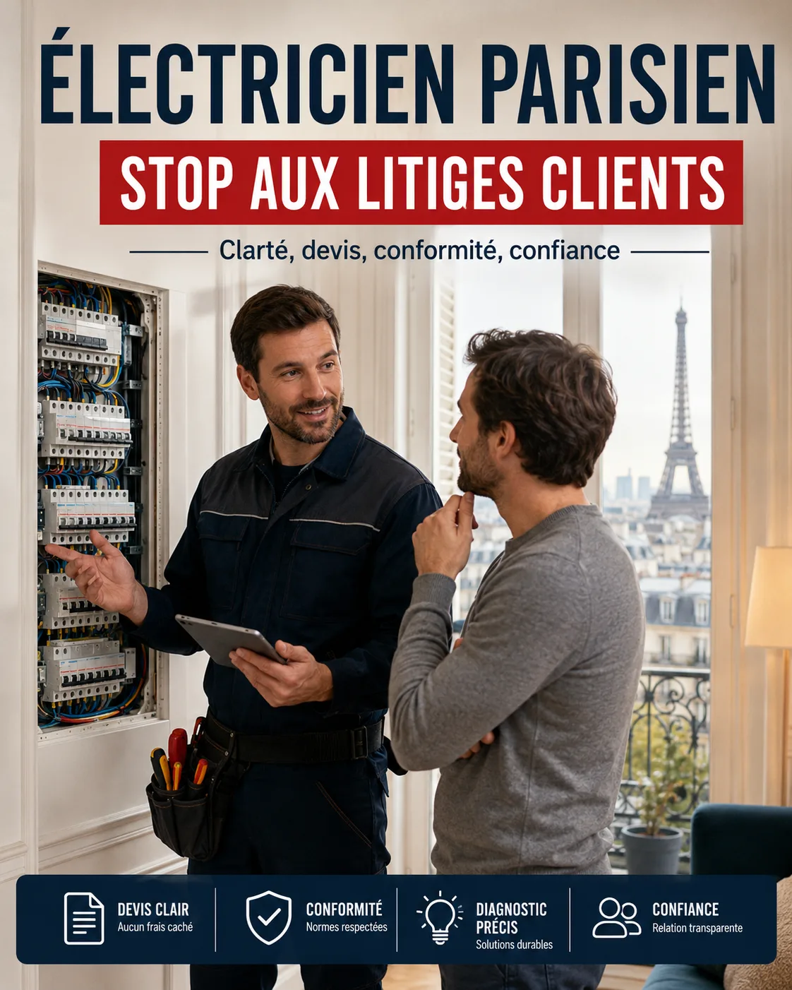 Électriciens à Paris : Stop aux litiges clients !